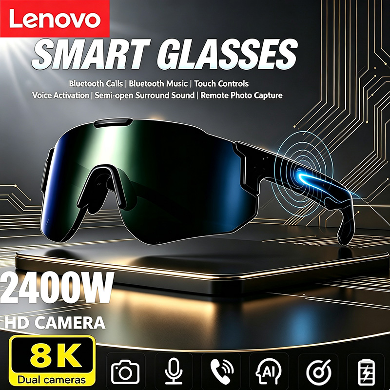 レノボ 2400W AIスマートサイクリンググラス 8K A - Smart Glasses Lens のレビューと価格